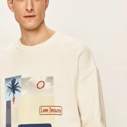 Ανδρικά Χωρίς φερμουάρ Lee - Μπλούζα λευκό -Lee Κατάστημα unnamed file 1787