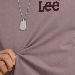 Ανδρικά Μπλουζάκια Βαμβακερό μπλουζάκι Lee ροζ -Lee Κατάστημα unnamed file 1807