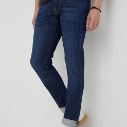 Ανδρικά Slim και Skinny Τζιν παντελονι Lee Luke Deep Water σκούρο μπλε