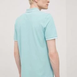 Ανδρικά Πόλο μπλουζάκια Βαμβακερό μπλουζάκι πόλο Lee πράσινο -Lee Κατάστημα unnamed file 1847