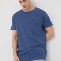 Ανδρικά Μπλουζάκια Βαμβακερό μπλουζάκι Lee μπλε