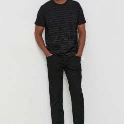 Ανδρικά Μπλουζάκια Βαμβακερό μπλουζάκι Lee μαύρο