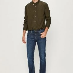 Ανδρικά Πουκάμισα Lee - Βαμβακερό πουκάμισο σκούρο πράσινο -Lee Κατάστημα unnamed file 1928