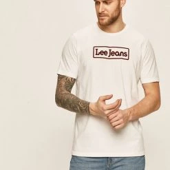 Ανδρικά Μπλουζάκια Lee - Μπλουζάκι λευκό -Lee Κατάστημα unnamed file 1943