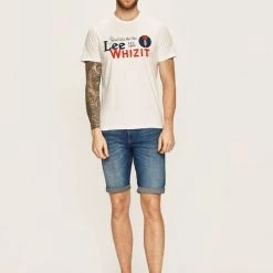 Ανδρικά Μπλουζάκια Lee - Μπλουζάκι λευκό -Lee Κατάστημα unnamed file 1987