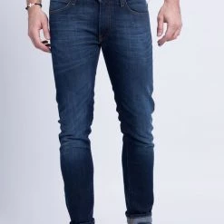 Ανδρικά Slim και Skinny Lee - Тζιν παντελονι Luke Slim Tapered σκούρο μπλε