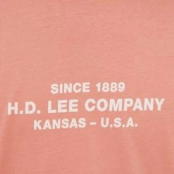 Ανδρικά Μπλουζάκια Βαμβακερό μπλουζάκι Lee πορτοκαλί -Lee Κατάστημα unnamed file 2016