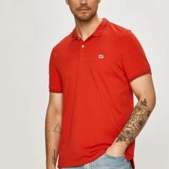 Ανδρικά Πόλο μπλουζάκια Lee - Πόλο κόκκινο