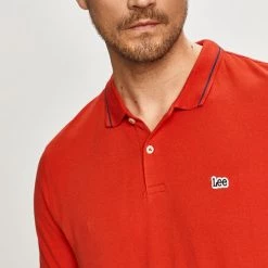 Ανδρικά Πόλο μπλουζάκια Lee - Πόλο κόκκινο -Lee Κατάστημα unnamed file 2087