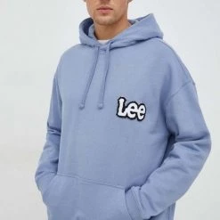 Ανδρικά Χωρίς φερμουάρ Βαμβακερή μπλούζα Lee κουκούλα