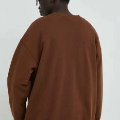 Ανδρικά Χωρίς φερμουάρ Βαμβακερή μπλούζα Lee καφέ, -Lee Κατάστημα unnamed file 221