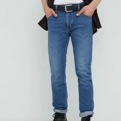 Ανδρικά Slim και Skinny Τζιν παντελονι Lee Rider Azure σκούρο μπλε