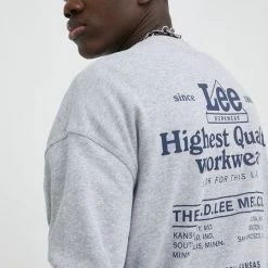 Ανδρικά Χωρίς φερμουάρ Μπλούζα Lee γκρι,