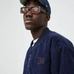 Ανδρικά Κοντά μπουφάν Μπουφάν Bomber Lee χρώμα: ναυτικό μπλε -Lee Κατάστημα unnamed file 287