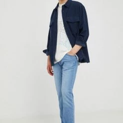 Ανδρικά Slim και Skinny Τζιν παντελονι Lee Rider Worker Light μπλε