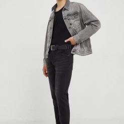 Ανδρικά Straight και Regular Τζιν παντελονι Lee Austin Pitch Black μαύρο