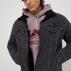 Lee Κατάστημα 33 Ανδρικά Κοντά μπουφάν Τζιν μπουφάν Lee χρώμα: γκρι,