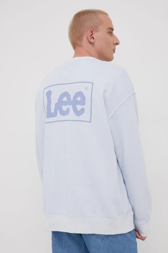 Ανδρικά Χωρίς φερμουάρ Βαμβακερή μπλούζα Lee μοβ, 5 Ανδρικά Χωρίς φερμουάρ Βαμβακερή μπλούζα Lee μοβ, - Image 3