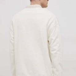 Ανδρικά Χωρίς φερμουάρ Βαμβακερή μπλούζα Lee χρώμα: κρεμ -Lee Κατάστημα unnamed file 455