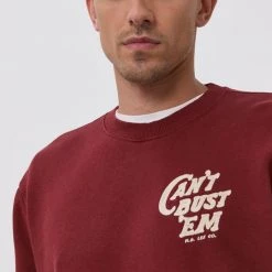 Ανδρικά Χωρίς φερμουάρ Μπλούζα Lee χρώμα: καφέ -Lee Κατάστημα unnamed file 471