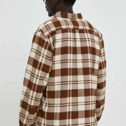 Ανδρικά Πουκάμισα Βαμβακερό πουκάμισο Lee χρώμα: καφέ, -Lee Κατάστημα unnamed file 540