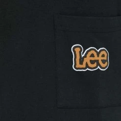 Ανδρικά Μπλουζάκια Βαμβακερό μπλουζάκι Lee μαύρο -Lee Κατάστημα unnamed file 554