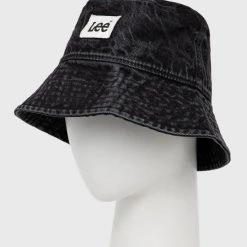 Ανδρικά Καπέλα Βαμβακερό καπέλο Lee μαύρο