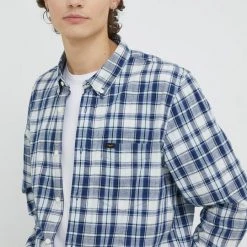 Ανδρικά Πουκάμισα Βαμβακερό πουκάμισο Lee ναυτικό μπλε -Lee Κατάστημα unnamed file 587