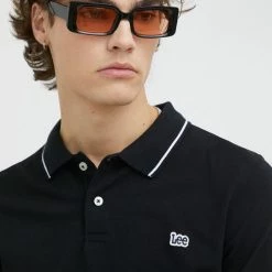 Ανδρικά Μακρυμάνικα Βαμβακερή μπλούζα με μακριά μανίκια Lee μαύρο -Lee Κατάστημα unnamed file 591