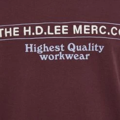 Ανδρικά Μπλουζάκια Βαμβακερό μπλουζάκι Lee κάστανο -Lee Κατάστημα unnamed file 603