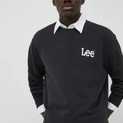 Ανδρικά Χωρίς φερμουάρ Βαμβακερή μπλούζα Lee γκρι,