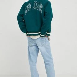 Ανδρικά Κοντά μπουφάν Bomber μπουφάν από μαλλί Lee πράσινο,