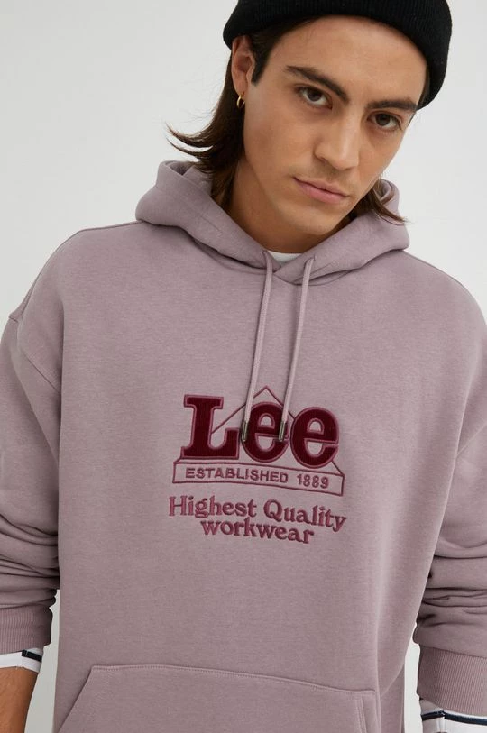 Ανδρικά Χωρίς φερμουάρ Μπλούζα Lee ροζ, 6 Ανδρικά Χωρίς φερμουάρ Μπλούζα Lee ροζ, - Image 4