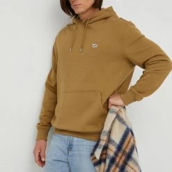 Ανδρικά Χωρίς φερμουάρ Βαμβακερή μπλούζα Lee πράσινο,