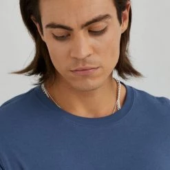 Ανδρικά Μακρυμάνικα Βαμβακερή μπλούζα με μακριά μανίκια Lee μοβ