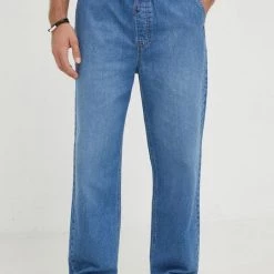 Ανδρικά Relaxed Τζιν παντελονι Lee Drawstring Worker Mid σκούρο μπλε