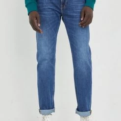 Ανδρικά Straight και Regular Τζιν παντελονι Lee Rider Sea Salt Worn σκούρο μπλε