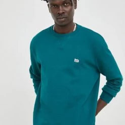 Ανδρικά Χωρίς φερμουάρ Βαμβακερή μπλούζα Lee πράσινο, -Lee Κατάστημα unnamed file 739