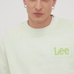 Ανδρικά Χωρίς φερμουάρ Βαμβακερή μπλούζα Lee πράσινο, -Lee Κατάστημα unnamed file 749