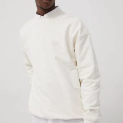 Ανδρικά Χωρίς φερμουάρ Βαμβακερή μπλούζα Lee χρώμα: μπεζ,