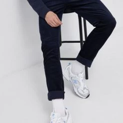 Ανδρικά Υφασμάτινα Κοτλέ παντελόνι Lee χρώμα: ναυτικό μπλε