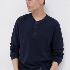 Ανδρικά Μακρυμάνικα Βαμβακερό πουκάμισο με μακριά μανίκια Lee ναυτικό μπλε