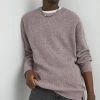 Ανδρικά Χωρίς φερμουάρ Πουλόβερ με προσθήκη μαλλιού Lee χρώμα: μοβ,