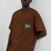 Ανδρικά Μπλουζάκια Βαμβακερό μπλουζάκι Lee καφέ -Lee Κατάστημα unnamed file 904