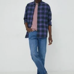 Ανδρικά Πουκάμισα Βαμβακερό πουκάμισο Lee χρώμα: γκρι, -Lee Κατάστημα unnamed file 933