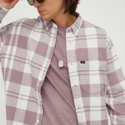 Ανδρικά Πουκάμισα Βαμβακερό πουκάμισο Lee χρώμα: ροζ, -Lee Κατάστημα unnamed file 946