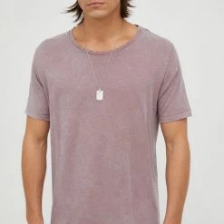 Ανδρικά Μπλουζάκια Βαμβακερό μπλουζάκι Lee ροζ