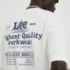 Ανδρικά Μπλουζάκια Βαμβακερό μπλουζάκι Lee μπεζ -Lee Κατάστημα unnamed file 982