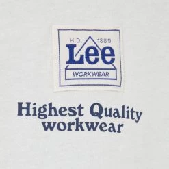 Ανδρικά Μπλουζάκια Βαμβακερό μπλουζάκι Lee μπεζ -Lee Κατάστημα unnamed file 987